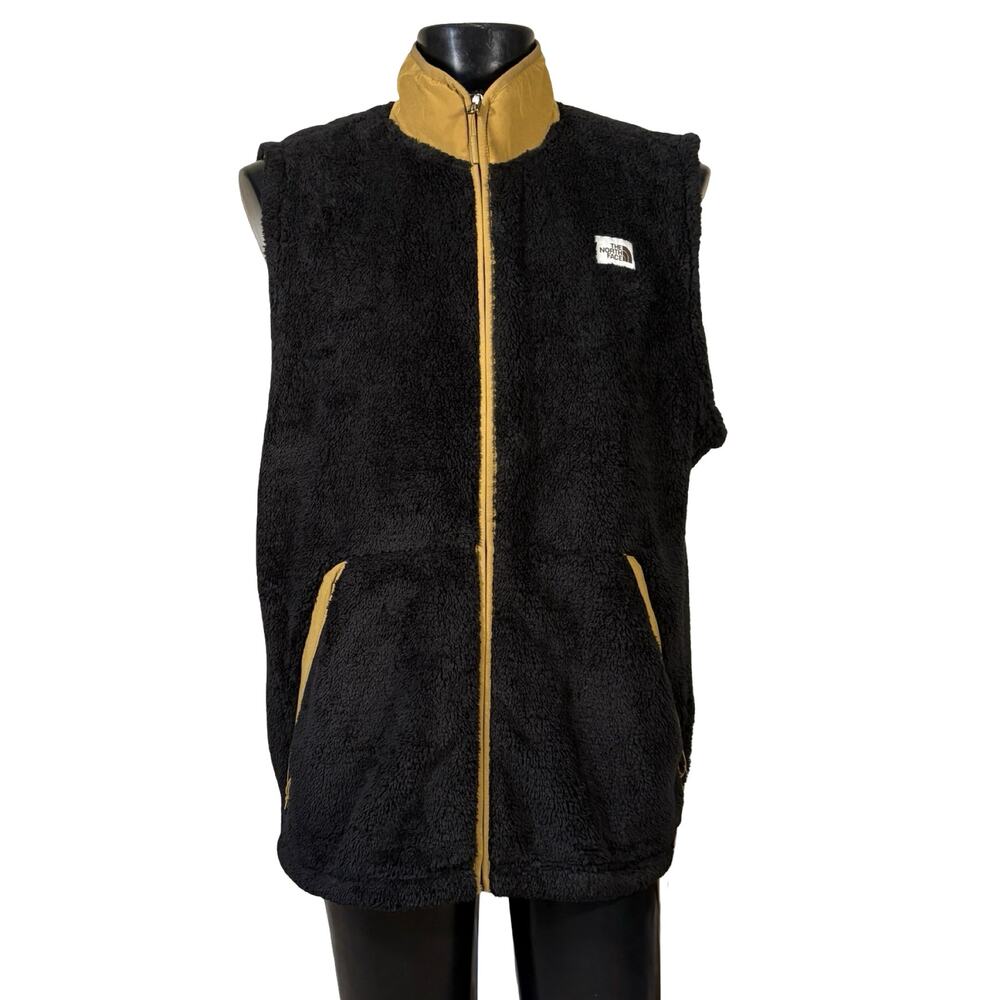 NWT The North Face Campshire Fleece Vest Black Khaki Men’s XXL